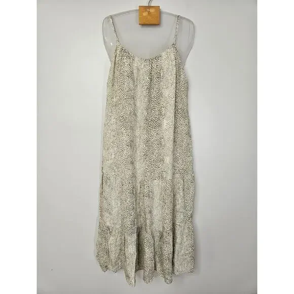 Rails | Dresses | Rails Adora Dress Snakeskin Reptile Midi Sz S Flowy  Neutral Sleeveless Boho Chic | Poshmark